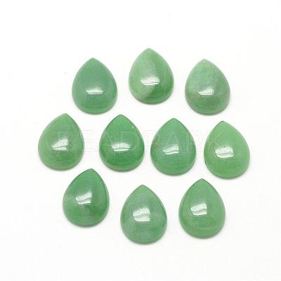 Natural Green Aventurine Cabochons G-R417-10x14-43-1