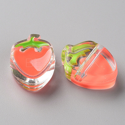 Transparent Enamel Acrylic Beads X1-TACR-S155-003A-1