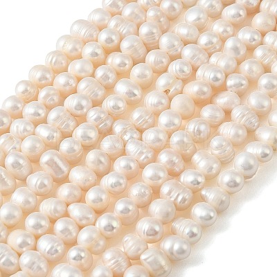 Natural Cultured Freshwater Pearl Beads Strands PEAR-L034-16B-1