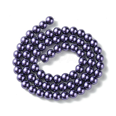 Eco-Friendly Grade A Glass Pearl Beads HY-J002-6mm-HX073-1