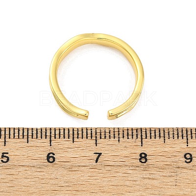 Brass Cuff Rings for Women RJEW-H248-03G-1