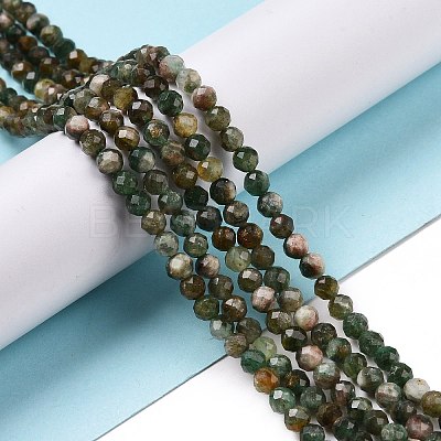 Natural Fuchsite Beads Strands X-G-C009-A02-1
