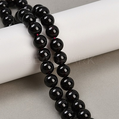 Mozambique Import Natural Grade AAAA Garnet Round Beads Strands G-E300-AAAA-10mm-1