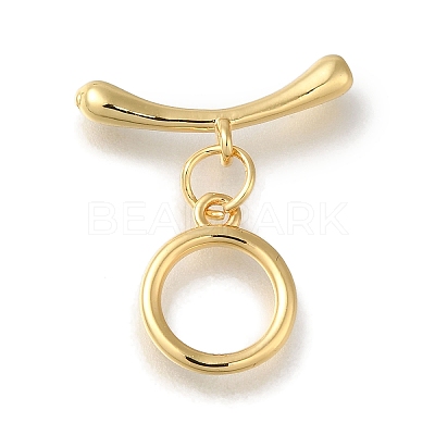 Brass Toggle Clasps KK-H480-02G-1