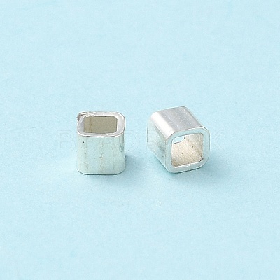 925 Sterling Silver Tube Beads STER-P053-07A-S-1