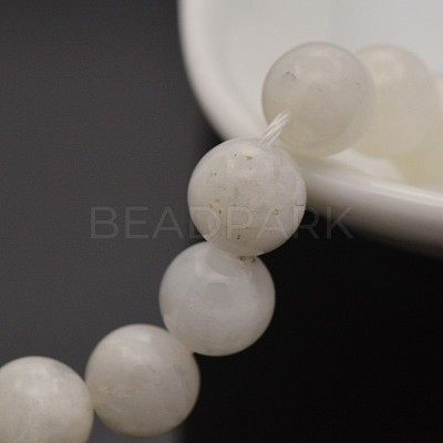 Natural Rainbow Moonstone Round Beads Strands X-G-P088-57-6mm-1