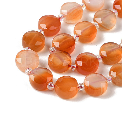 Natural Flower Agate Bead Strands G-NH0013-A01-01-1