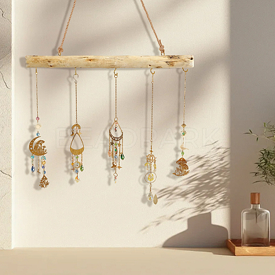 1Pc Wood Branch Hook Branch Hanger Rack AJEW-SP0002-32-1