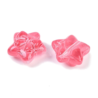 Transparent Spray Paint Glass Beads X-GLAA-H035-02-1