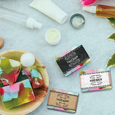 90pcs 9 Style Handmade Soap Paper Tag DIY-PH0005-58-1