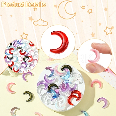 20Pcs Gradient Color Handmade Lampwork Beads LAMP-FS0001-18E-1