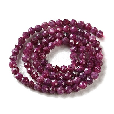 Natural Ruby Beads Strands G-K424-A01-4mm-1