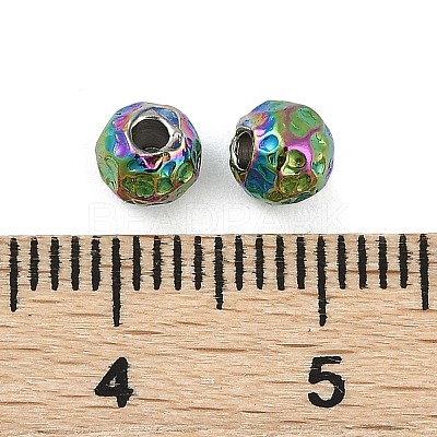 Textured 316 Surgical Stainless Steel Beads STAS-M106-01D-1