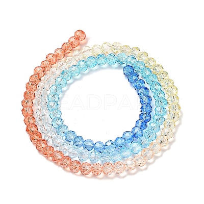 Transparent Painted Glass Beads Strands LS-DGLA-A034-T4mm-A13-1