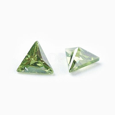 Cubic Zirconia Pointed Back Cabochons ZIRC-WH0001-A05-1
