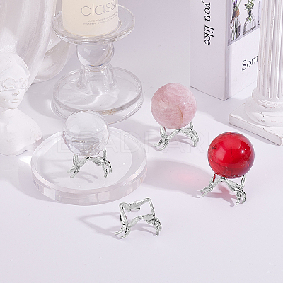 Alloy Crystal Ball Holders ODIS-WH0007-59B-P-1