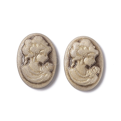 Cameos Opaque Resin Cabochons RESI-C016-01A-1