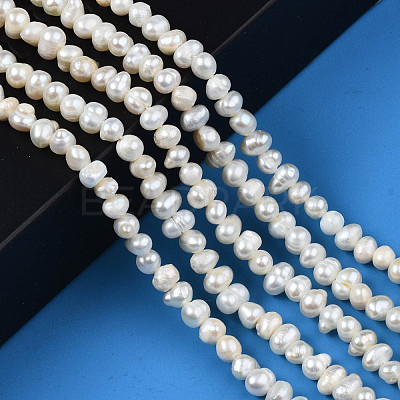 Natural Cultured Freshwater Pearl Beads Strands PEAR-N013-04B-1
