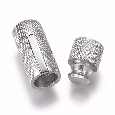 Tarnish Resistant 304 Stainless Steel Bayonet Clasps STAS-A035B-8P-1