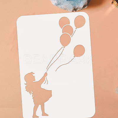 Plastic Drawing Painting Stencils Templates DIY-WH0396-193-1