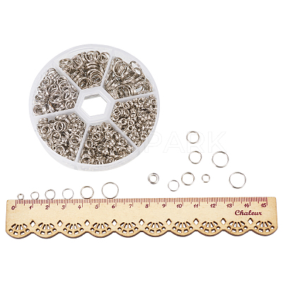 1 Box Iron Mixed Split Rings IFIN-PH0001-09P-1