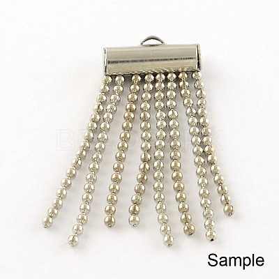 Iron Slide On End Clasp Tubes IFIN-R212-4.0cm-P-1
