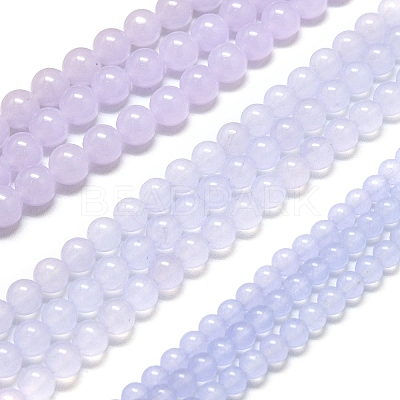 Natural Malaysia Jade Beads Strands G-L645-C01-4mm-02-1