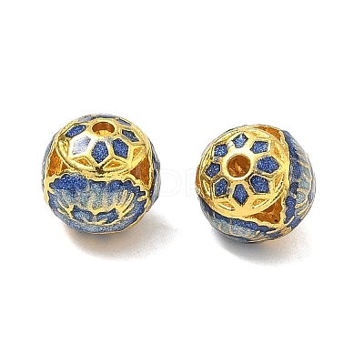 Alloy Enamel Beads ENAM-B037-06G-01-1