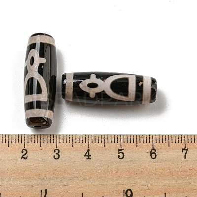 Tibetan Style dZi Beads Strands G-P526-B15-1