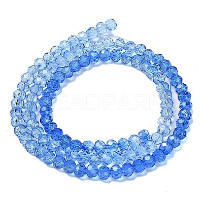 Transparent Painted Glass Beads Strands X1-DGLA-A034-T3mm-A01-1