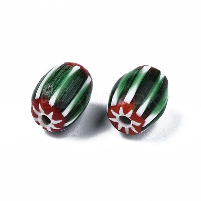 Handmade Millefiori Lampwork Beads LAMP-S197-024-1