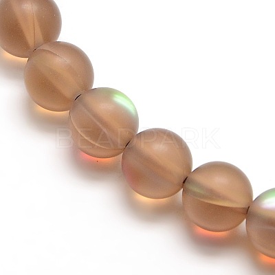 Synthetic Moonstone Beads Strands G-F142-8mm-04-1