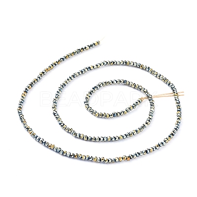Electroplate Glass Beads Strands EGLA-F149-FP-09-1