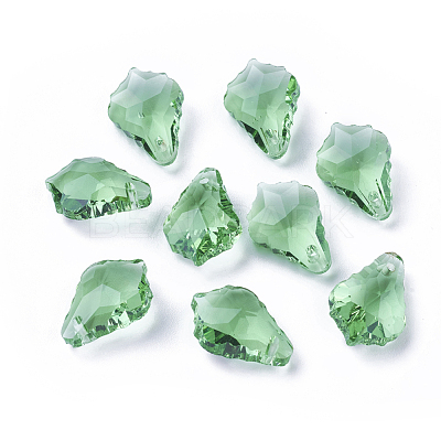 Faceted Glass Pendants GLAA-F068-C23-01-1
