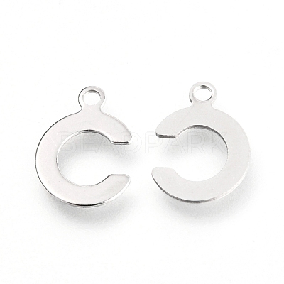 Non-Tarnish 201 Stainless Steel Charms STAS-C021-06P-C-1