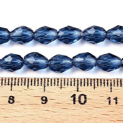 Transparent Glass Beads Strands EGLA-N013-T6mm-D28-1