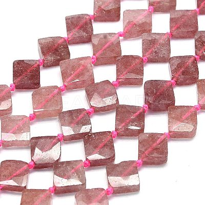 Natural Strawberry Quartz Beads Strands G-G106-H04-02-1