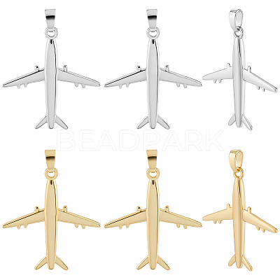 12Pcs 2 Colors Brass Pendants KK-BBC0019-89-1