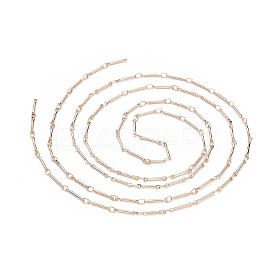 Real Gold Plated Brass Bar Link Chains CHC-R126-13G-1