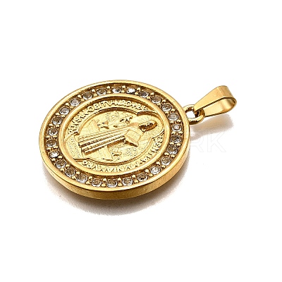 304 Stainless Steel Pendants STAS-B086-09B-G-1