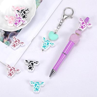 10Pcs 5 Colors Silicone Beads JX809A-1