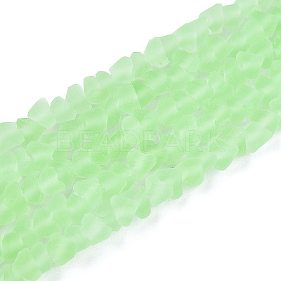Frosted Transparent Glass Beads X1-GLAA-N016-4mm-07-1