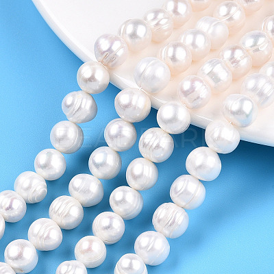 Natural Cultured Freshwater Pearl Beads Strands PEAR-S001-8-9mm-3-1