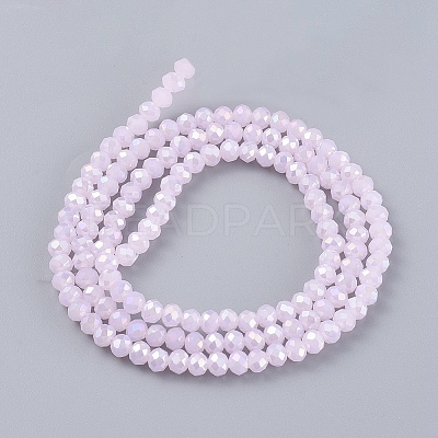 Electroplate Glass Beads Strands EGLA-A034-P3mm-B12-1