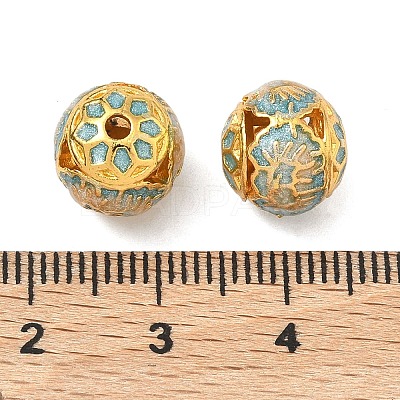 Alloy Enamel Beads ENAM-B037-06G-02-1