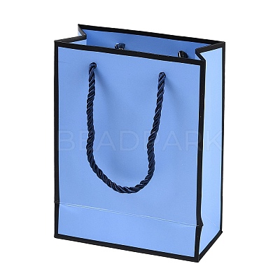 Rectangle Paper Bags with Twisted Rope Handles CARB-L011-01C-03-1