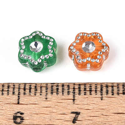 Plastic Flower Beads KY-T041-26B-M-1