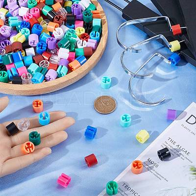 300pcs 15 Colors Blank Plastic Clothing Trouser Markers Colored Clothes Hanger Code Clip KY-CP0001-05-1