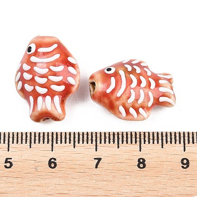 Handmade Porcelain Beads PORC-K010-08-08-1
