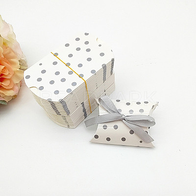Polka Dot Pattern Paper Pillow Candy Boxes CON-PW0001-105A-02-1